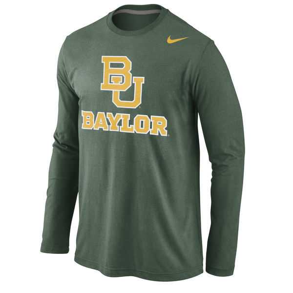 Baylor Bears Nike Logo Cotton Long Sleeve WEM T-Shirt - Green,We sell and wholesale Baylor Bears Nike Logo Cotton Long Sleeve WEM T-Shirt - Green on line form chian!